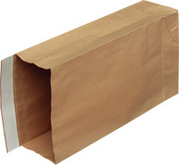Tuplapussi 250 x 460 x 125mm ruskea
