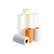 Mustesuihku paperirulla 610 mm x 46 m x 50,8 mm 90 g, 6 rullan paketti