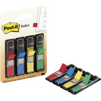 Post-it Index teippimerkki 12x44mm, 4 perusväriä