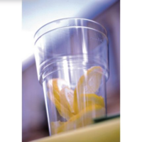 Kertakäyttöinen muovilasi 250ml, 1 kpl=50 lasia