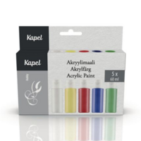 Kapel akryylimaali värilajitelma 60 ml, 1kpl= 5 väriä