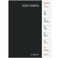Unika 2024 pöytäkalenteri musta 148 x 210mm