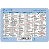 Lompakkoalmanakka 2024 vuosikalenteri 100 x 70mm