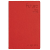 Futura Time 2024 taskukalenteri punainen 82 x 128mm