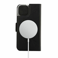 Nahkainen lompakkokotelo Book case Apple iPhone 15 musta