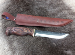 Karhuleuku-puukko, ruskea