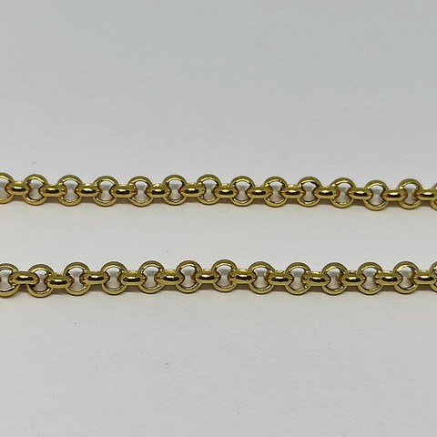 Kultainen 3,95mm papuketju, 45cm