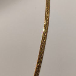 Litistetty kultaketju 14K 42cm
