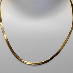 Litistetty kultaketju 14K 42cm
