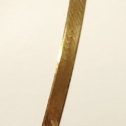 Litistetty kultaketju 14K 42cm