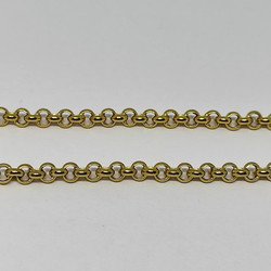 Kultainen 4mm papuketju, 50cm