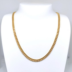 Kultainen 4,3 mm panssariketju 50cm, 14K