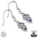 Northern Viking Jewelry® Ametisti Korvakorut Trinity Knot