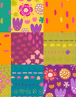 Tilkkutäkki-cotton fabric multicolor