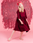 Liisi-dress red wine