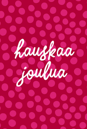 Hauskaa joulua-postcard