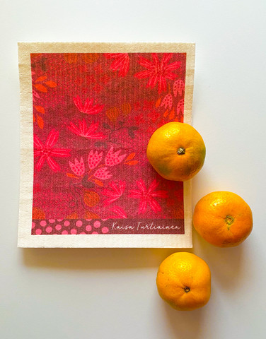 Sponge cloth - Kreeta red