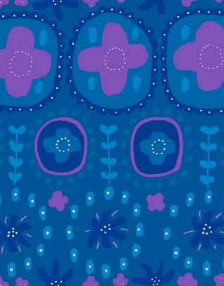 0,7 m piece Auroora-cotton jersey blue