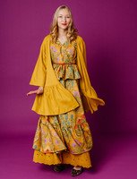 Tuittu-cardigan yellow