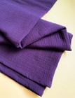Simple cotton scarf purple