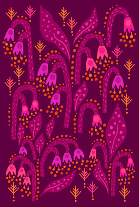 Kielo-postcard plum