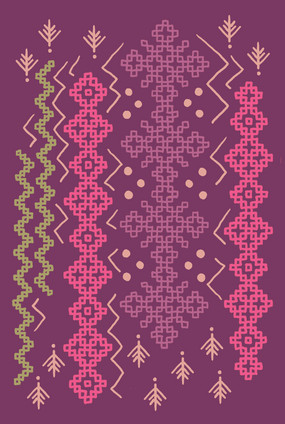 Rimpsu-postcard purple