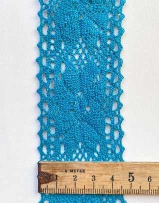 Lace trim 45 mm turquoise