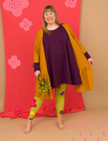 Tuittu-cardigan mustard yellow