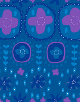 Auroora-cotton sateen blue