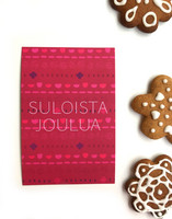 Suloista joulua-postcard