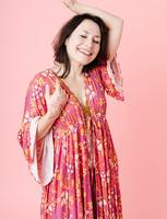 Minea-morning gown fuchsia