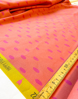 Pilkkumi-cotton fabric coral