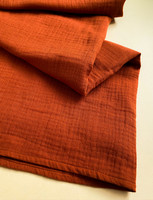 Simple cotton scarf dark orange
