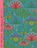 Yrttitarha-linen fabric turquoise