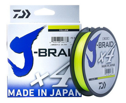 Daiwa J-Braid X4 Yellow 0.07mm 2.6kg