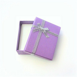 Violetti lahjarasia koruille 7 x 9 x 2,6cm