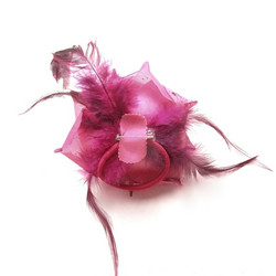 Pukukukka / Hiuskukka Pinkki Ruusu Glitterillä