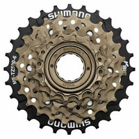 Shimano MF-TZ500-6 14-28H vapaarataspakka kierteellä