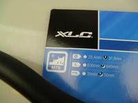 XLC Riser Bar HB-M04 630mm / 50mm MTB-ohjaustanko, kaksi kiinnityskokoa