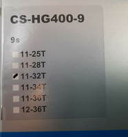 Shimano CS-HG400-9 , 11-32T kasettipakka