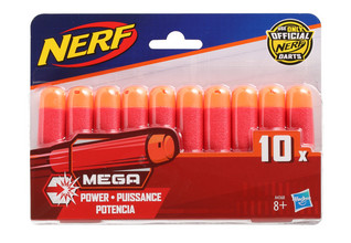 Nerf Mega Dart Refill - täyttönuolipakkaus, 10kpl
