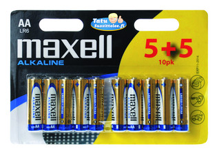 Maxell AA alkaline paristo 10kpl