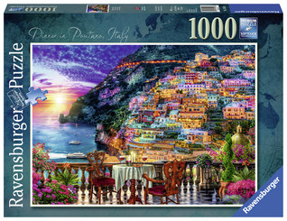 Ravensburger Dinner in Positano Italy palapeli 1000 palaa