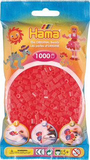 Hama pussi 1000 punainen neon
