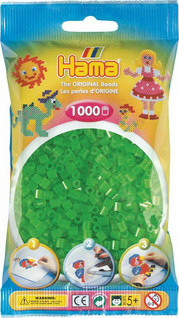 Hama pussi 1000 vihreä neon