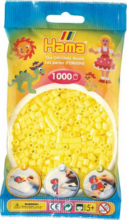 Hama pussi 1000 pastellin keltainen