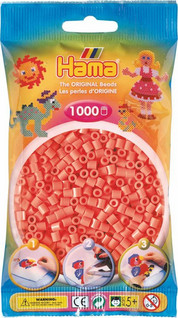 Hama pussi 1000 pastellin punainen
