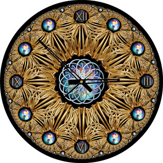 Art Puzzle Palapeli-kello Golden