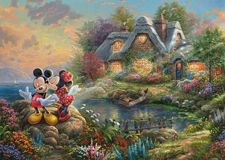 Schmidt Thomas Kinkade, Disney-Sweethearts Mickey & Minnie palapeli