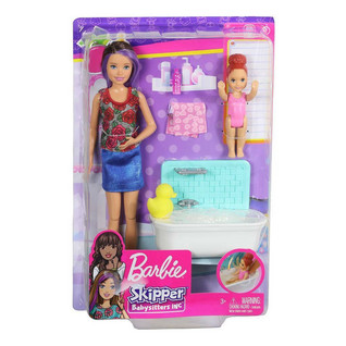 Barbie Skipper lapsenvahti-kylpyhetki